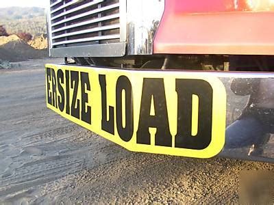 magnetic oversize load signs.